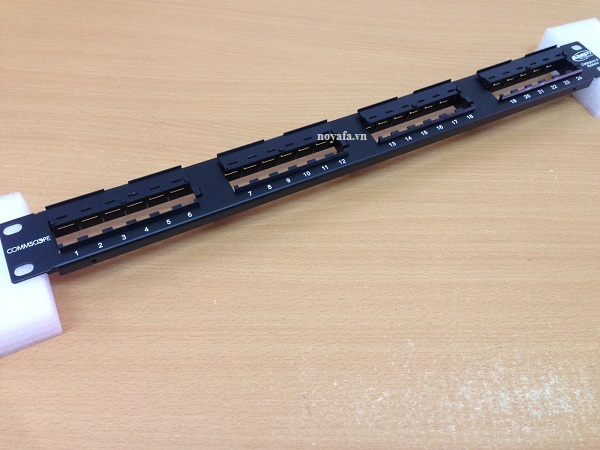 Patch Panel 24 Commscope cat5e, Patch Panel 24 Cổng Cat5e 